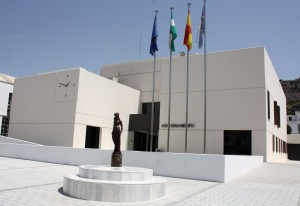 A picture of the Ayuntamiento in Pizara. In Spain you get your Padron at the local Town Hall