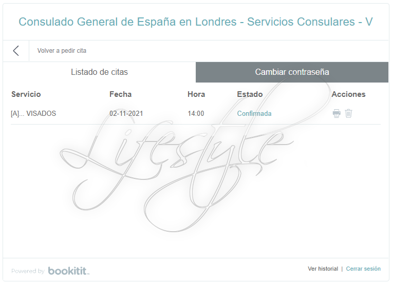 Non Lucrative Visa Appointment Confirmed at the Spanish Consulate in London