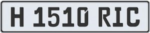 Historic Licence Plate