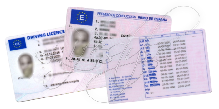 Exchange UK Driving Licence Spain